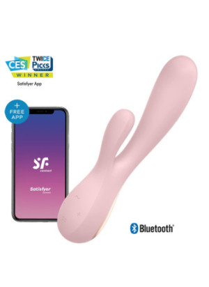 Vibromasseur rabbit rose connecté Mono Flex Satisfyer - CC5972440040